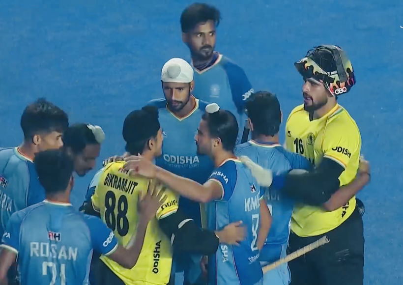 जूनियर हॉकी वर्ल्ड कप में भारत की बड़ी जीत (तस्वीर क्रेडिट@HarpreetLamba88)