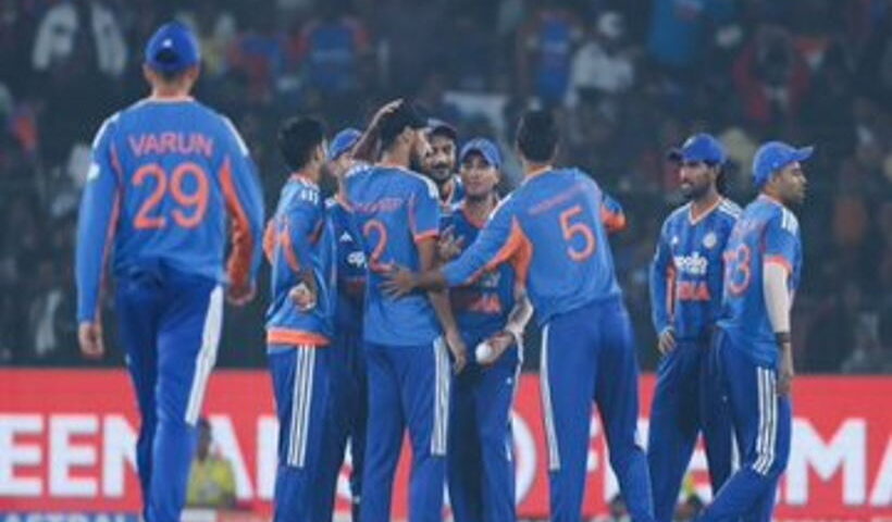 भारत ने साउथ अफ्रीका को पहले टी20 में 101 रन से हराया (तस्वीर क्रेडिट@Ar8120_)