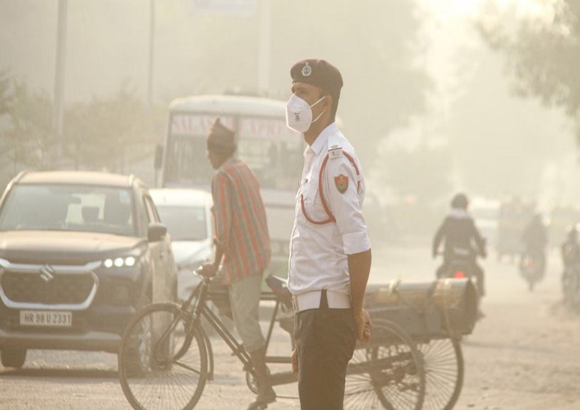 एनसीआर में प्रदूषण (तस्वीर क्रेडिट@TribalArmy)