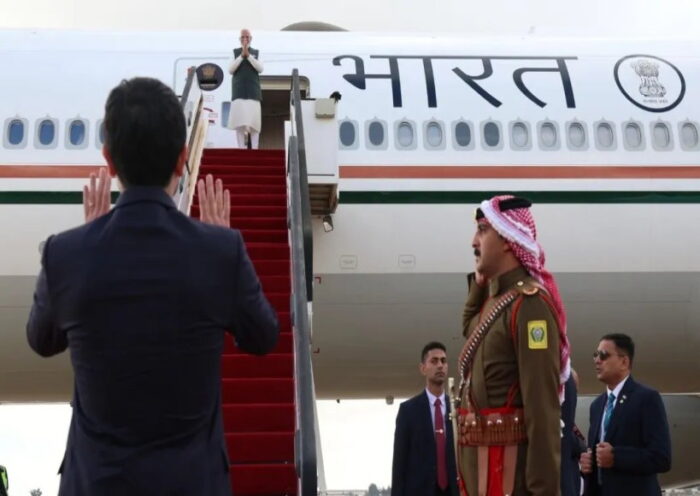 जॉर्डन यात्रा पूरी कर प्रधानमंत्री मोदी इथियोपिया रवाना (तस्वीर क्रेडिट@OpIndia_in)