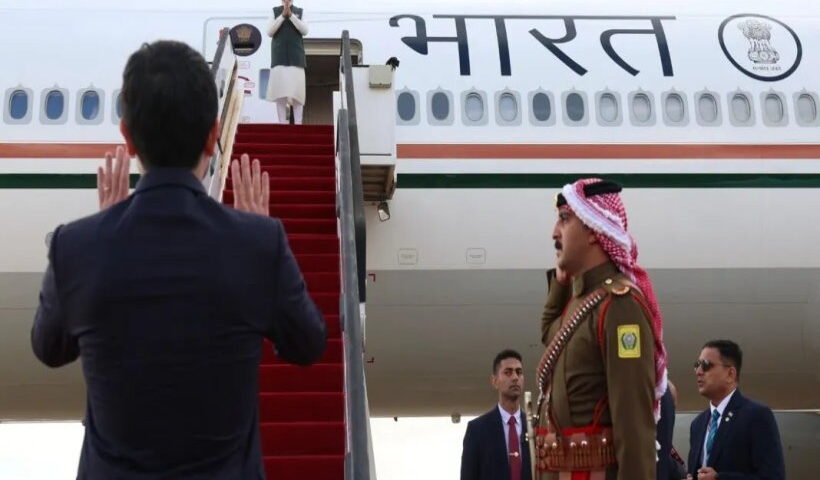 जॉर्डन यात्रा पूरी कर प्रधानमंत्री मोदी इथियोपिया रवाना (तस्वीर क्रेडिट@OpIndia_in)