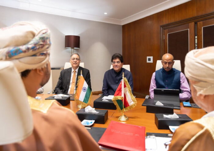 भारत -ओमान प्रस्तावित फ्री-ट्रेड एग्रीमेंट (एफटीए) को लेकर बढ़ी उम्मीद (तस्वीर क्रेडिट@PiyushGoyal)