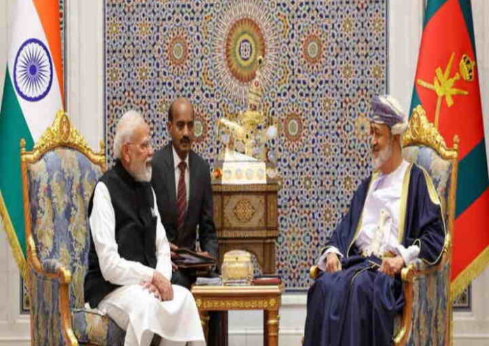 पीएम मोदी–सुल्तान हैथम की अहम बैठक (तस्वीर क्रेडिट@MyGovHindi)