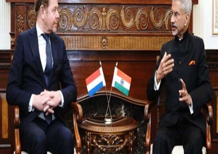 नीदरलैंड के विदेश मंत्री डेविड वैन वील और भारत के विदेश मंत्री एस जयशंकर (तस्वीर क्रेडिट@AIRNewsHindi)
