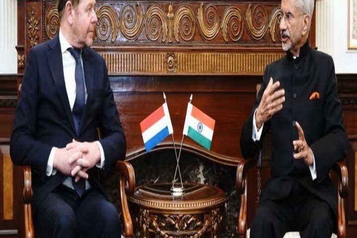 नीदरलैंड के विदेश मंत्री डेविड वैन वील और भारत के विदेश मंत्री एस जयशंकर (तस्वीर क्रेडिट@AIRNewsHindi)
