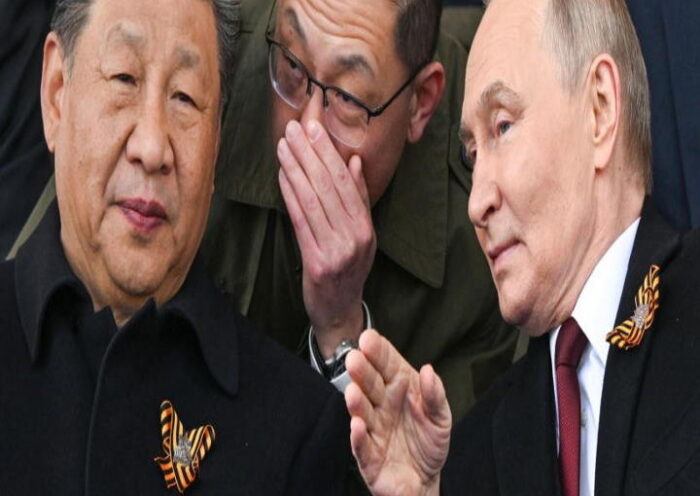 चीनी राष्ट्रपति शी जिनपिंग और रूसी राष्ट्रपति व्लादिमीर पुतिन (तस्वीर क्रेडिट@NealMarcusMKT)