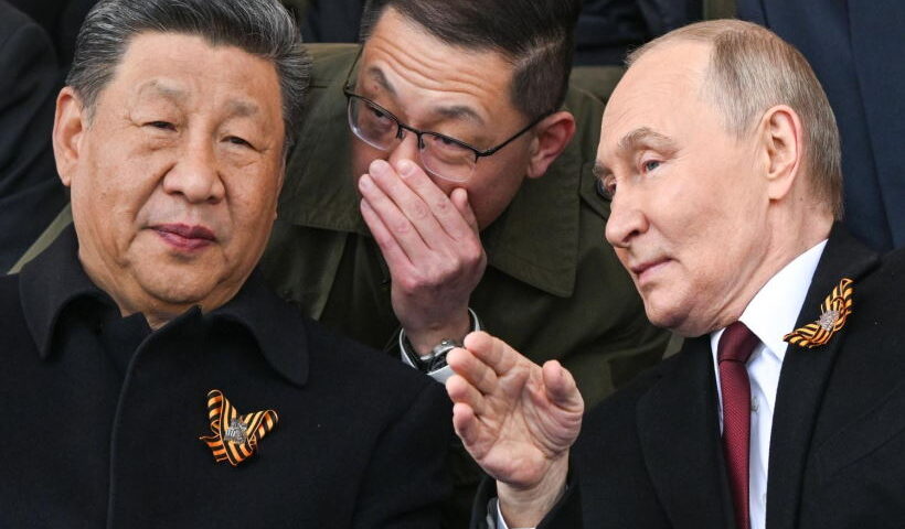 चीनी राष्ट्रपति शी जिनपिंग और रूसी राष्ट्रपति व्लादिमीर पुतिन (तस्वीर क्रेडिट@NealMarcusMKT)