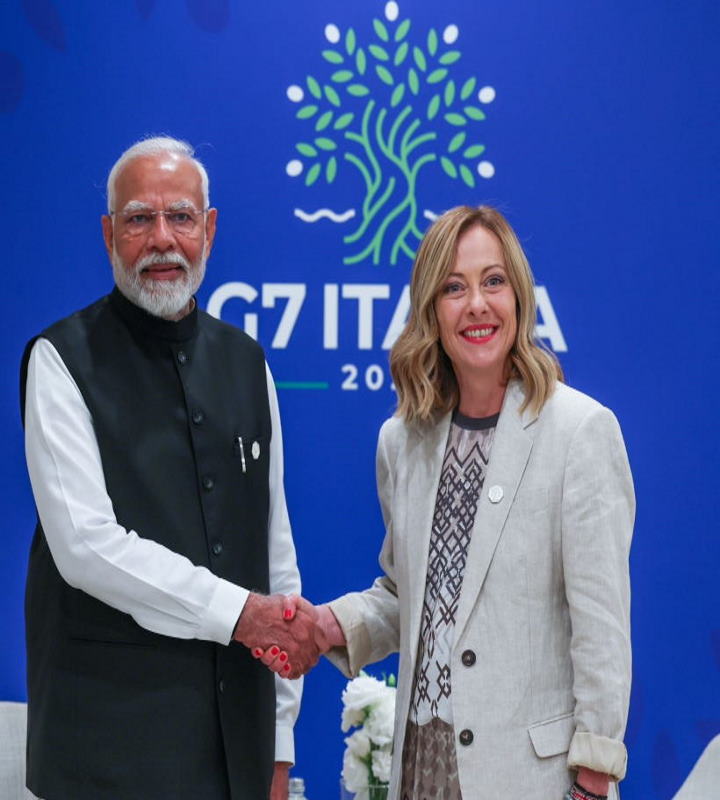 इटली की प्रधानमंत्री जॉर्जिया मेलोनी और प्रधानमंत्री नरेंद्र मोदी (तस्वीर क्रेडिट@JaikyYadav16)