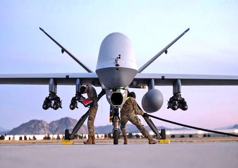 भारत ने नौसेना के लिए दो अतिरिक्त एमक्यू-9 ड्रोन की मंजूरी दी (तस्वीर क्रेडिट@VivekSi85847001)