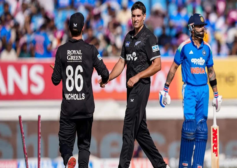 न्यूजीलैंड ने भारत में पहली बार जीती वनडे सीरीज (तस्वीर क्रेडिट@jyotsana51400)