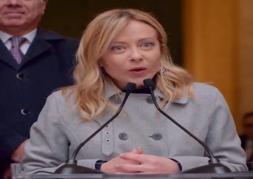 इटली की प्रधानमंत्री जियोर्जिया मेलोनी (तस्वीर क्रेडिट@PopBase)