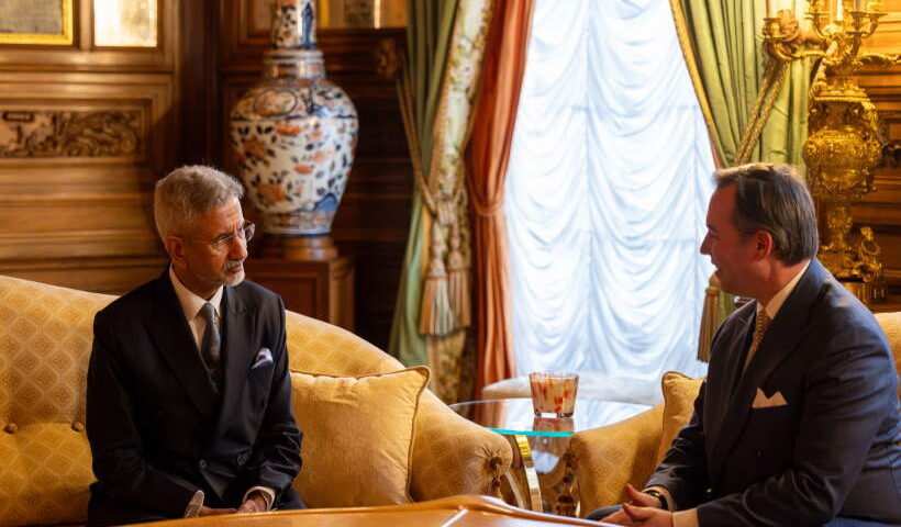 भारत के विदेश मंत्री एस. जयशंकर और लक्ज़मबर्ग के राष्ट्राध्यक्ष ग्रैंड ड्यूक गुइलौम (तस्वीर क्रेडिट@DrSJaishankar)