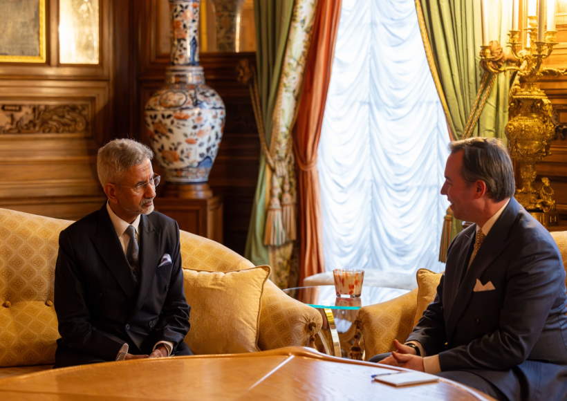 भारत के विदेश मंत्री एस. जयशंकर और लक्ज़मबर्ग के राष्ट्राध्यक्ष ग्रैंड ड्यूक गुइलौम (तस्वीर क्रेडिट@DrSJaishankar)