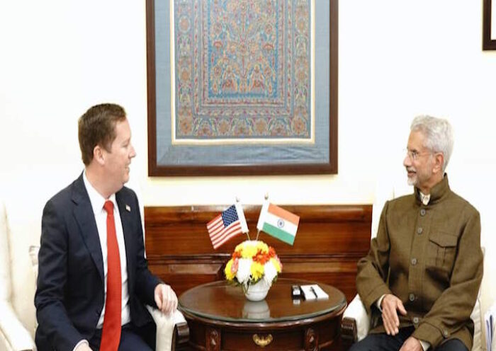 भारत के विदेश मंत्री डॉ. एस जयशंकर और अमेरिका के राजदूत सर्जियो गोर (तस्वीर क्रेडिट@AIRNewsHindi)