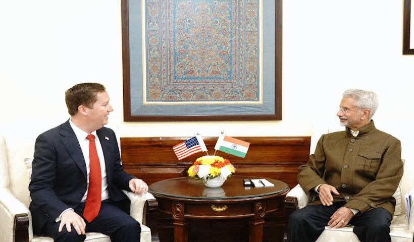 भारत के विदेश मंत्री डॉ. एस जयशंकर और अमेरिका के राजदूत सर्जियो गोर (तस्वीर क्रेडिट@AIRNewsHindi)