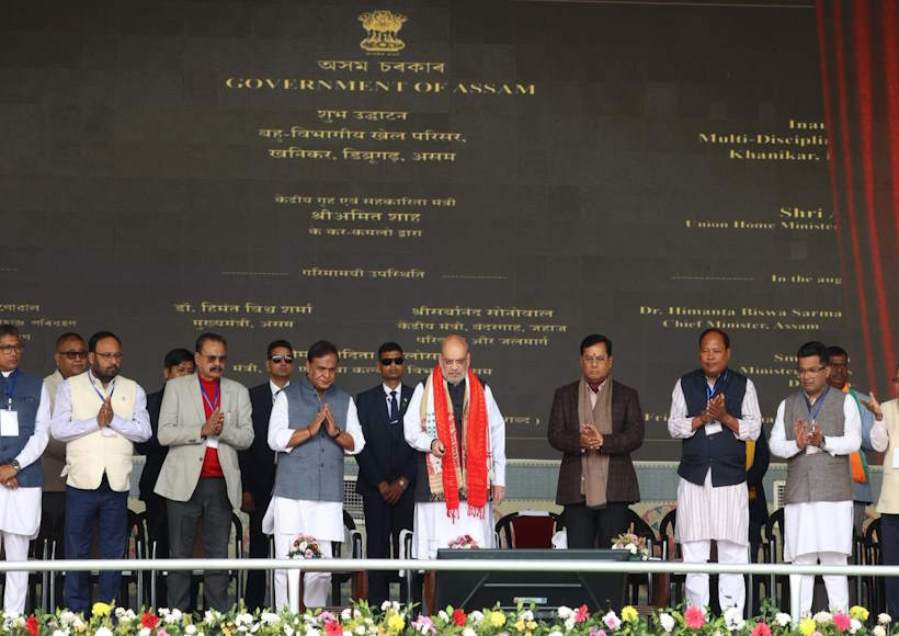 केंद्रीय गृह मंत्री अमित शाह का असम दौरा (तस्वीर क्रेडिट@PmargheritaBJP)