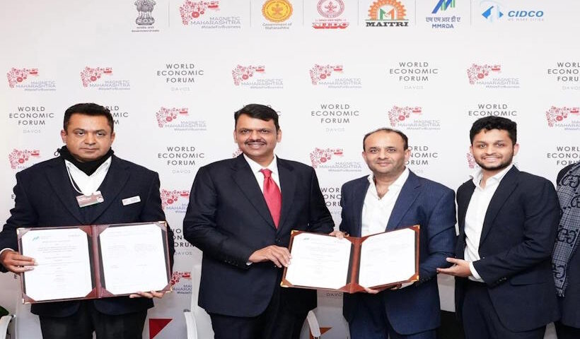 दावोस में मुख्यमंत्री फडणवीस के नेतृत्व में हजारों करोड़ के निवेश समझौते (तस्वीर क्रेडिट@MahaDGIPR)