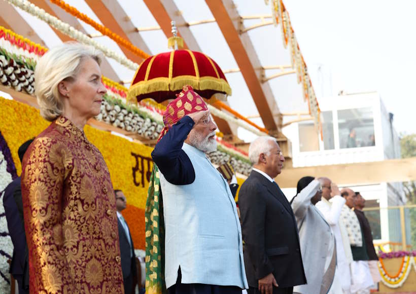 77वें गणतंत्र दिवस की परेड के बाद पीएम मोदी ने साझा किए कर्तव्य पथ के गौरवपूर्ण पल (तस्वीर क्रेडिट@BJP4India)