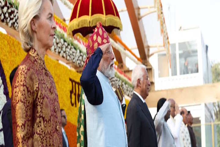 77वें गणतंत्र दिवस की परेड के बाद पीएम मोदी ने साझा किए कर्तव्य पथ के गौरवपूर्ण पल (तस्वीर क्रेडिट@BJP4India)