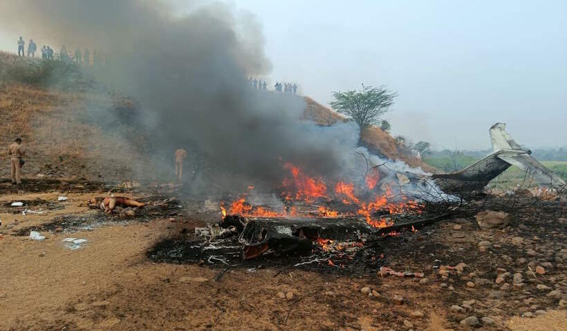 अजित पवार विमान हादसा (तस्वीर क्रेडिट@RaghwendraMedia)