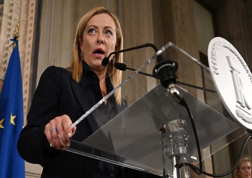 इटली की प्रधानमंत्री जियोर्जिया मेलोनी