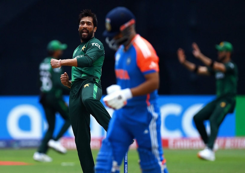 पाकिस्तान के पूर्व तेज गेंदबाज मोहम्मद आमिर (तस्वीर क्रेडिट@dhillow_)