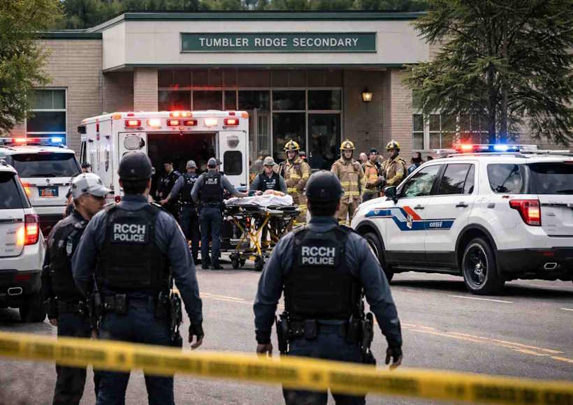कनाडा के टम्बलर रिज में सामूहिक गोलीकांड से दहला माइनिंग टाउन (तस्वीर क्रेडिट@journalist_cafe)