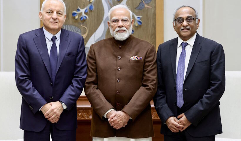 प्रधानमंत्री नरेंद्र मोदी से रोल्स-रॉयस के सीईओ की मुलाकात (तस्वीर क्रेडिट@RollsRoyceIndia)