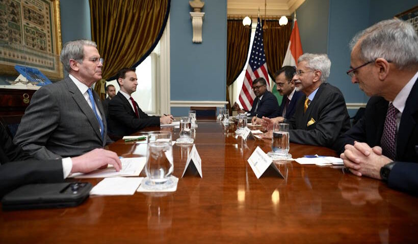 जयशंकर–रूबियो और बेसेंट की अहम मुलाकातें (तस्वीर क्रेडिट@DDNewsUP)