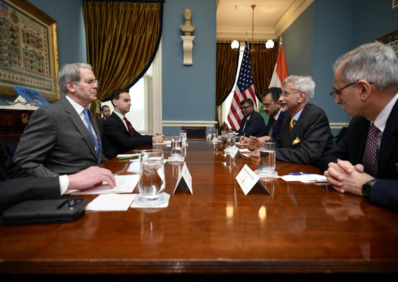 जयशंकर–रूबियो और बेसेंट की अहम मुलाकातें (तस्वीर क्रेडिट@DDNewsUP)