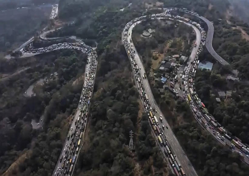 मुंबई-पुणे एक्सप्रेसवे (तस्वीर क्रेडिट@jsuryareddy)