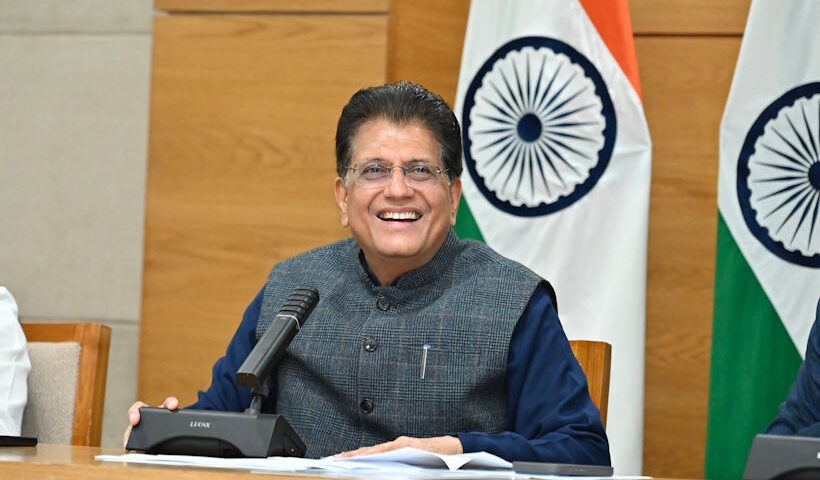 केंद्रीय वाणिज्य एवं उद्योग मंत्री पीयूष गोयल (तस्वीर क्रेडिट@PiyushGoyal)