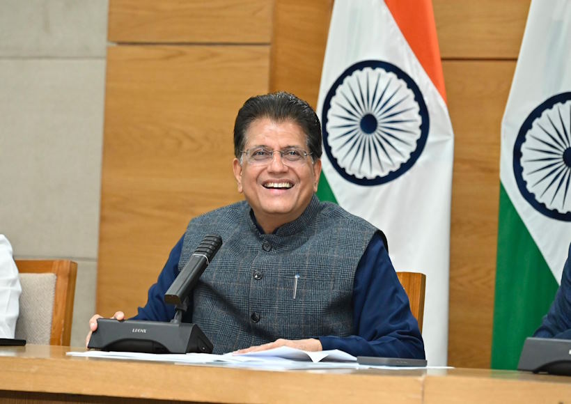 केंद्रीय वाणिज्य एवं उद्योग मंत्री पीयूष गोयल (तस्वीर क्रेडिट@PiyushGoyal)