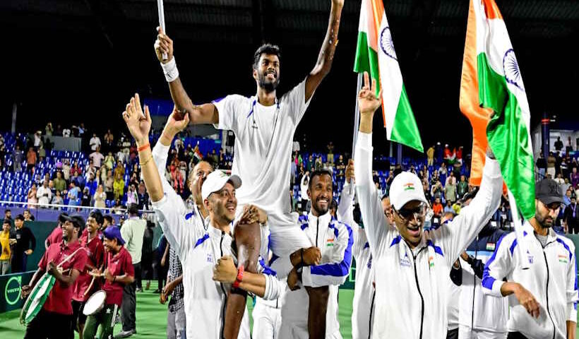 डेविस कप में भारत की ऐतिहासिक छलांग (तस्वीर क्रेडिट@OfficialPreetiM)