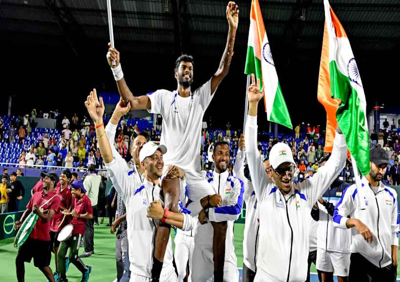 डेविस कप में भारत की ऐतिहासिक छलांग (तस्वीर क्रेडिट@OfficialPreetiM)