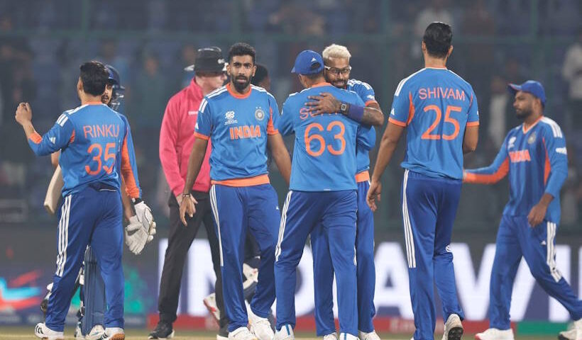 भारत ने नामीबिया को 93 रन से हराकर लगातार 10वीं जीत दर्ज की (तस्वीर क्रेडिट@AIRNewsHindi)