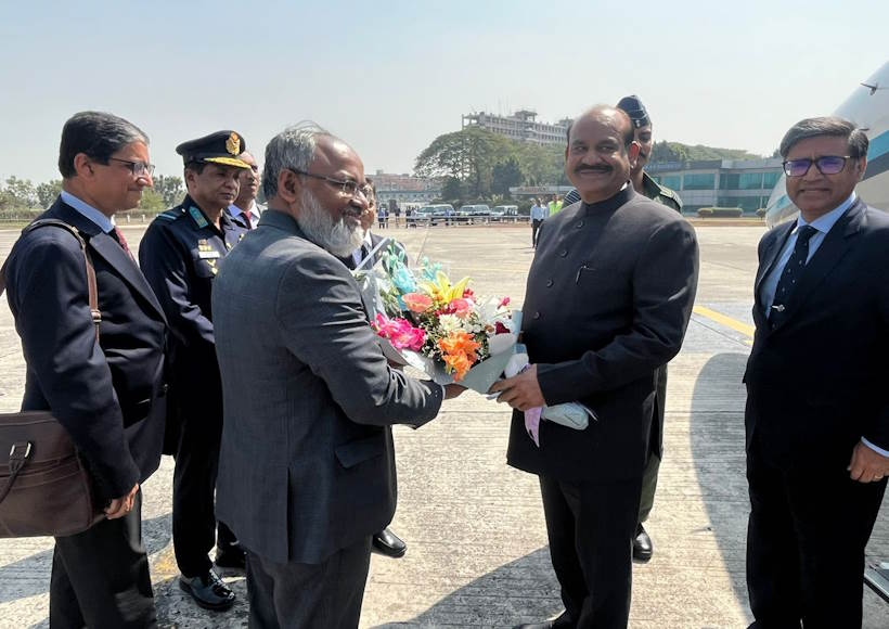 ढाका में नई सरकार का शपथ ग्रहण में ओम बिरला ने किया भारत का प्रतिनिधित्व (तस्वीर क्रेडिट@sg_tells)