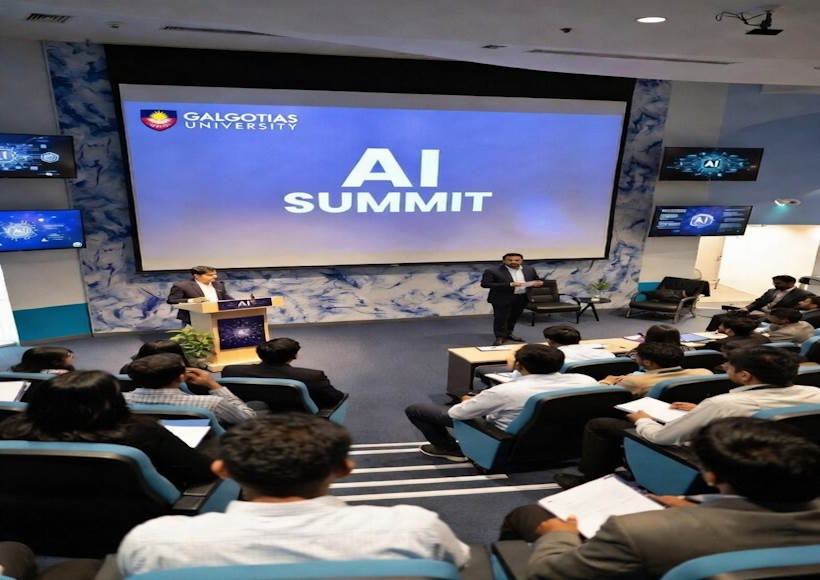 इंडिया एआई इम्पैक्ट समिट में गलगोटिया यूनिवर्सिटी के स्टॉल को लेकर उठा विवाद (तस्वीर क्रेडिट@sourabhwadhwa22)