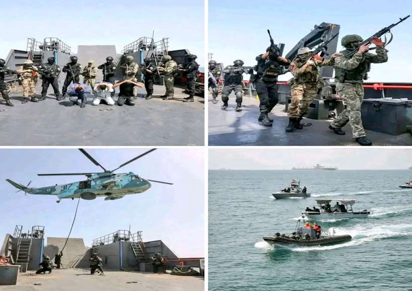 अमेरिकी हमलों की आशंकाओं के बीच ईरान-रूस की संयुक्त सैन्य कवायद (तस्वीर क्रेडिट@NoorAhmmadAFG)