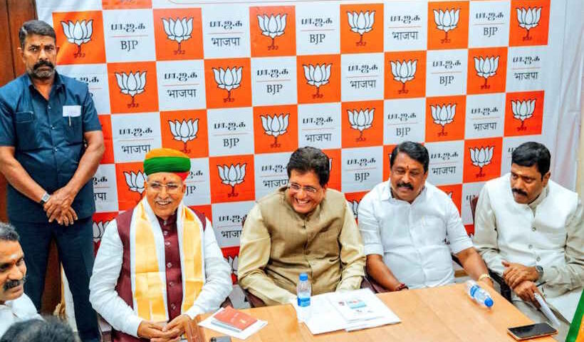 तमिलनाडु चुनाव से पहले चेन्नई दौरे पर केंद्रीय मंत्री पीयूष गोयल (तस्वीर क्रेडिट@PiyushGoyal)