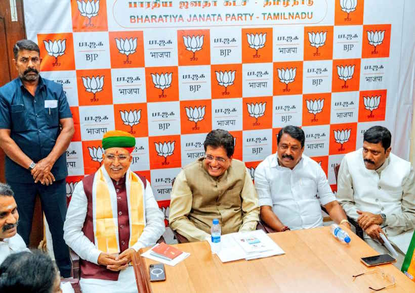 तमिलनाडु चुनाव से पहले चेन्नई दौरे पर केंद्रीय मंत्री पीयूष गोयल (तस्वीर क्रेडिट@PiyushGoyal)