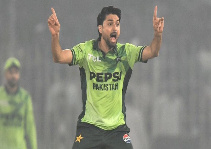 पाकिस्तानी स्पिनर अबरार अहमद (तस्वीर क्रेडिट@dhillow_)