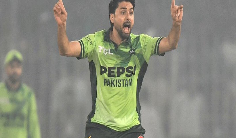 पाकिस्तानी स्पिनर अबरार अहमद (तस्वीर क्रेडिट@dhillow_)
