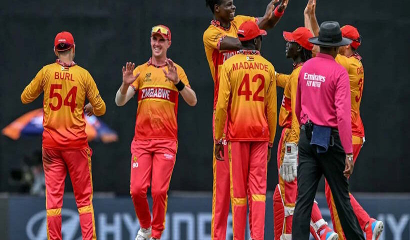 जिम्बाब्वे क्रिकेट टीम(तस्वीर क्रेडिट@adi25611)