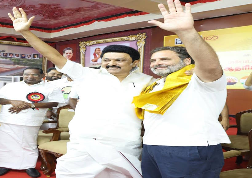 तमिलनाडु चुनाव से पहले डीएमके-कांग्रेस में सीट बँटवारे पर टकराव (तस्वीर क्रेडिट@adhil_khanINC)