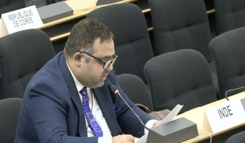 भारत के संयुक्त राष्ट्र मिशन के काउंसलर गौरव कुमार ठाकुर (तस्वीर क्रेडिट@OrissaPOSTLive)