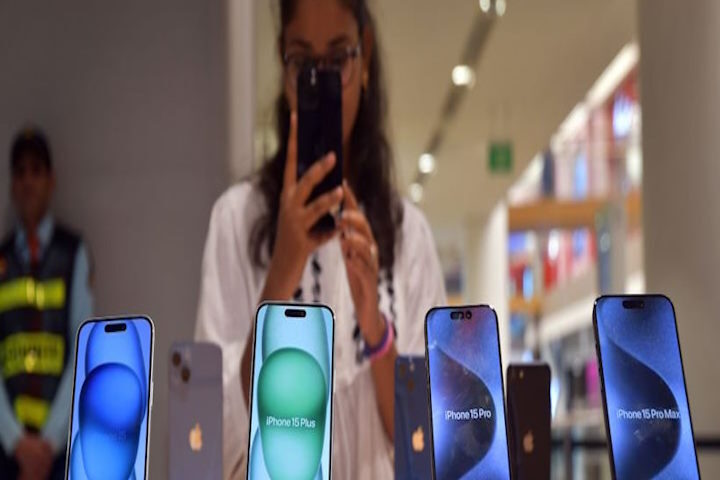 भारत में एप्पल का उत्पादन तेजी से बढ़ा (तस्वीर क्रेडिट@np_nationpress)