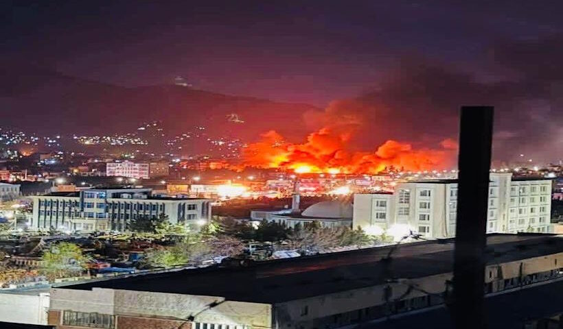 काबुल में नशा मुक्ति अस्पताल पर कथित एयरस्ट्राइक (तस्वीर क्रेडिट@Kashyap_Priya4)