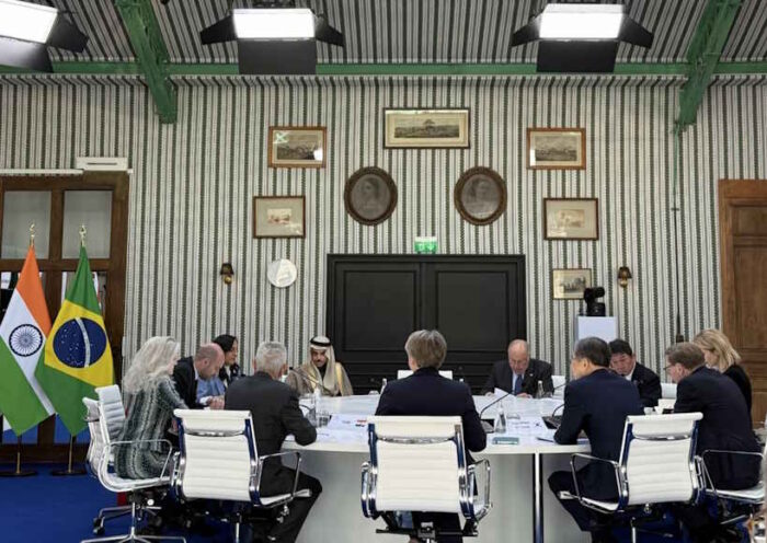 पेरिस में जी7 बैठक में शामिल हुए एस. जयशंकर (तस्वीर क्रेडिट@AIRNewsHindi)