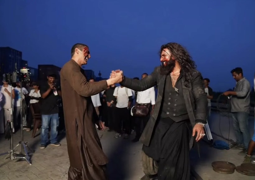 अर्जुन रामपाल और रणवीर सिंह (तस्वीर क्रेडिट@thatboymusty)